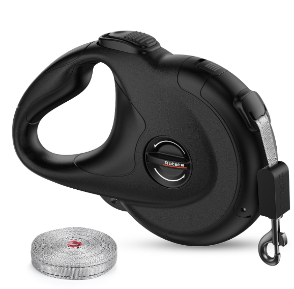 Retractable Reflective Pet Leash (One Set)